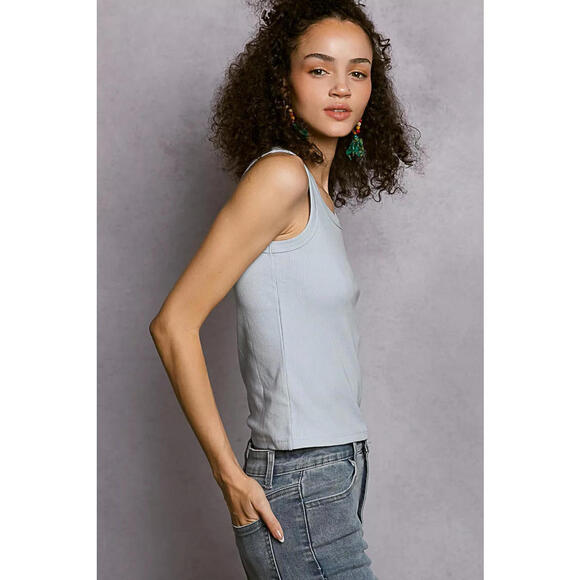 POL Round Neck Ribbed Tank - Picture 3 of 5